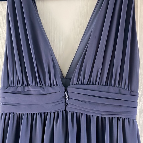 Beautiful Denim Blue Lulu’s Heavenly Hues Maxi Dress EUC size L - Picture 4 of 6